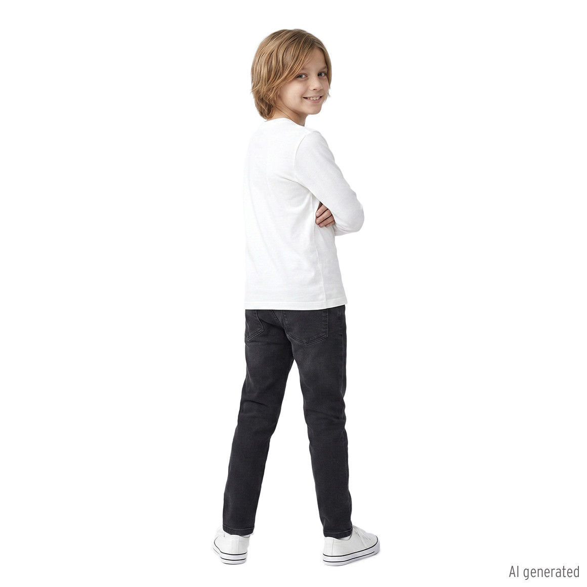 Jungen Slim-Jeans mit verstellbarem Bund