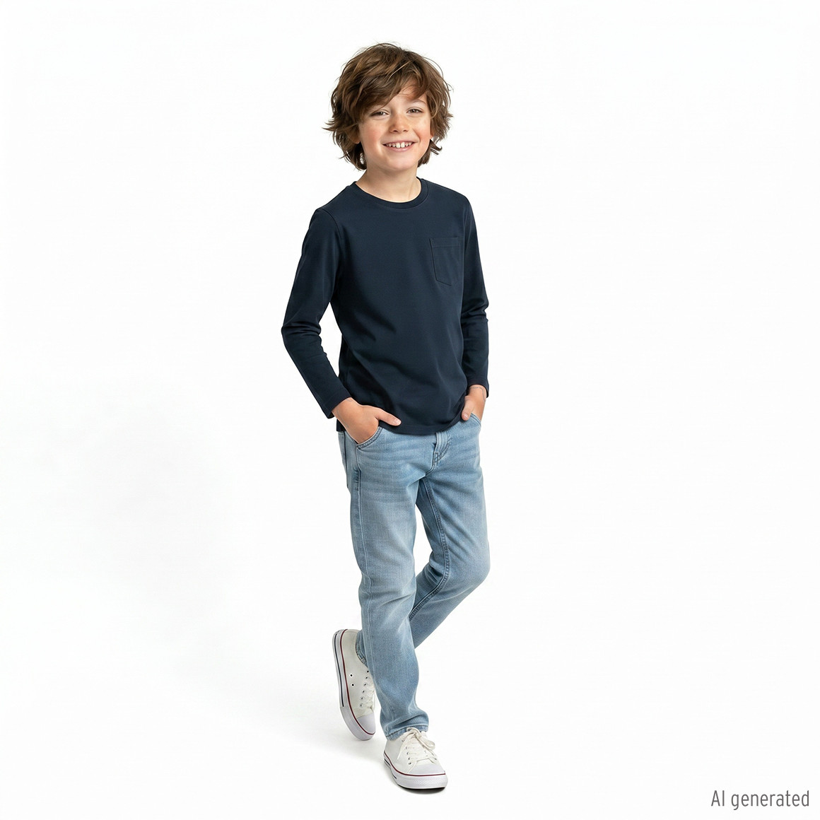 Jungen Slim-Jeans mit verstellbarem Bund