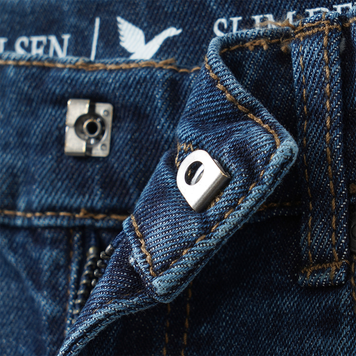 Jungen Slim-Jeans mit verstellbarem Bund