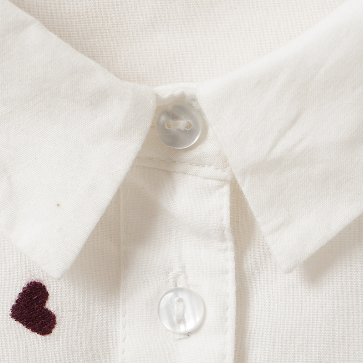 Mädchen Bluse mit Herz-Allover