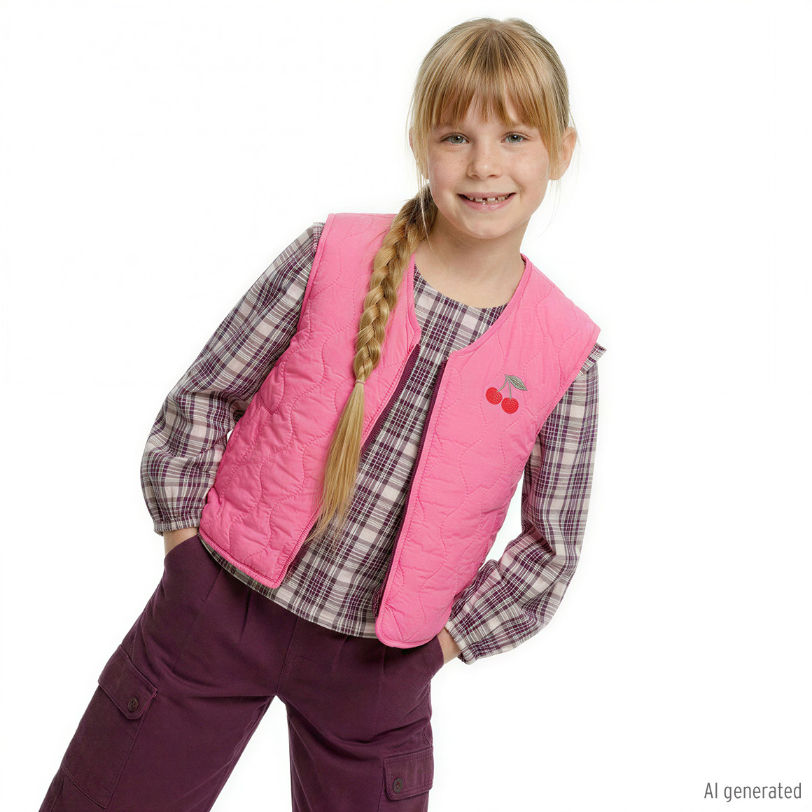 Mädchen Bluse aus Bio-Baumwolle