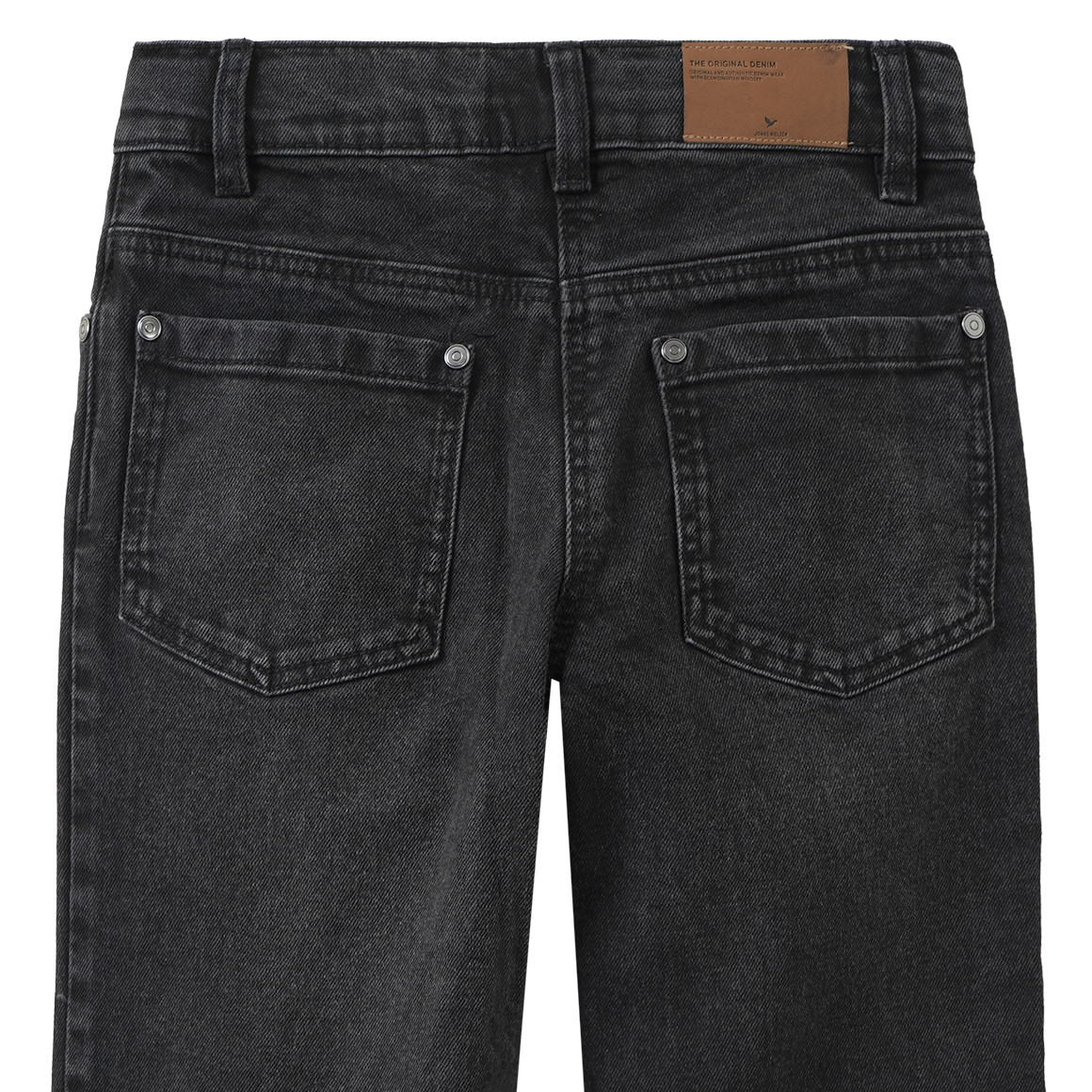 Mädchen Wide-Leg-Jeans mit verstellbarem Bund