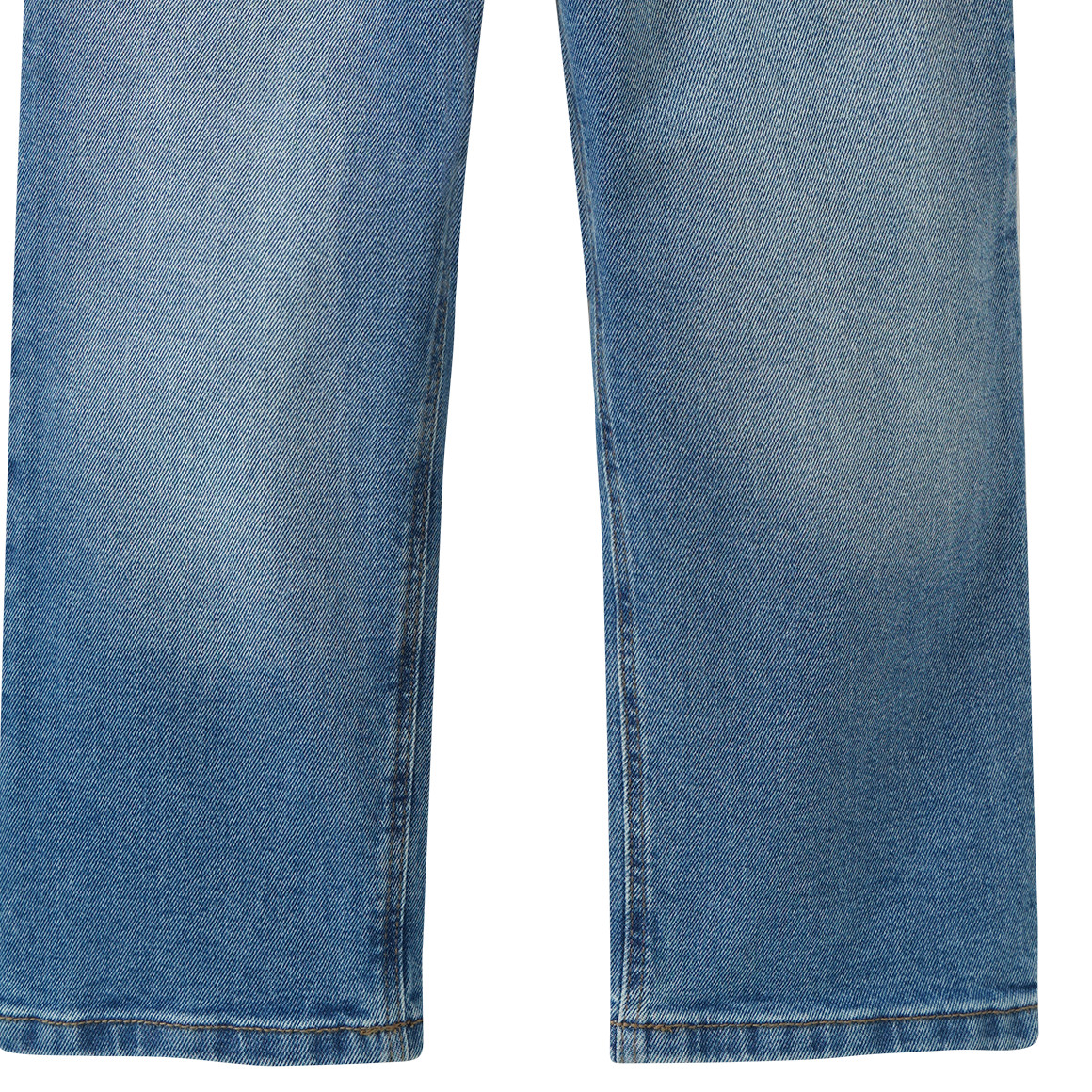 Mädchen Wide-Leg-Jeans mit verstellbarem Bund