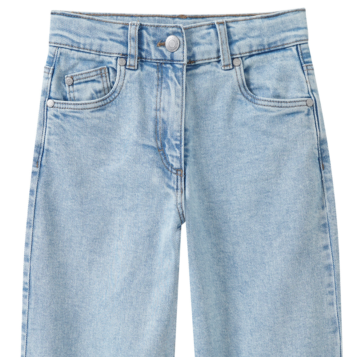 Mädchen Wide-leg Jeans mit verstellbarem Bund