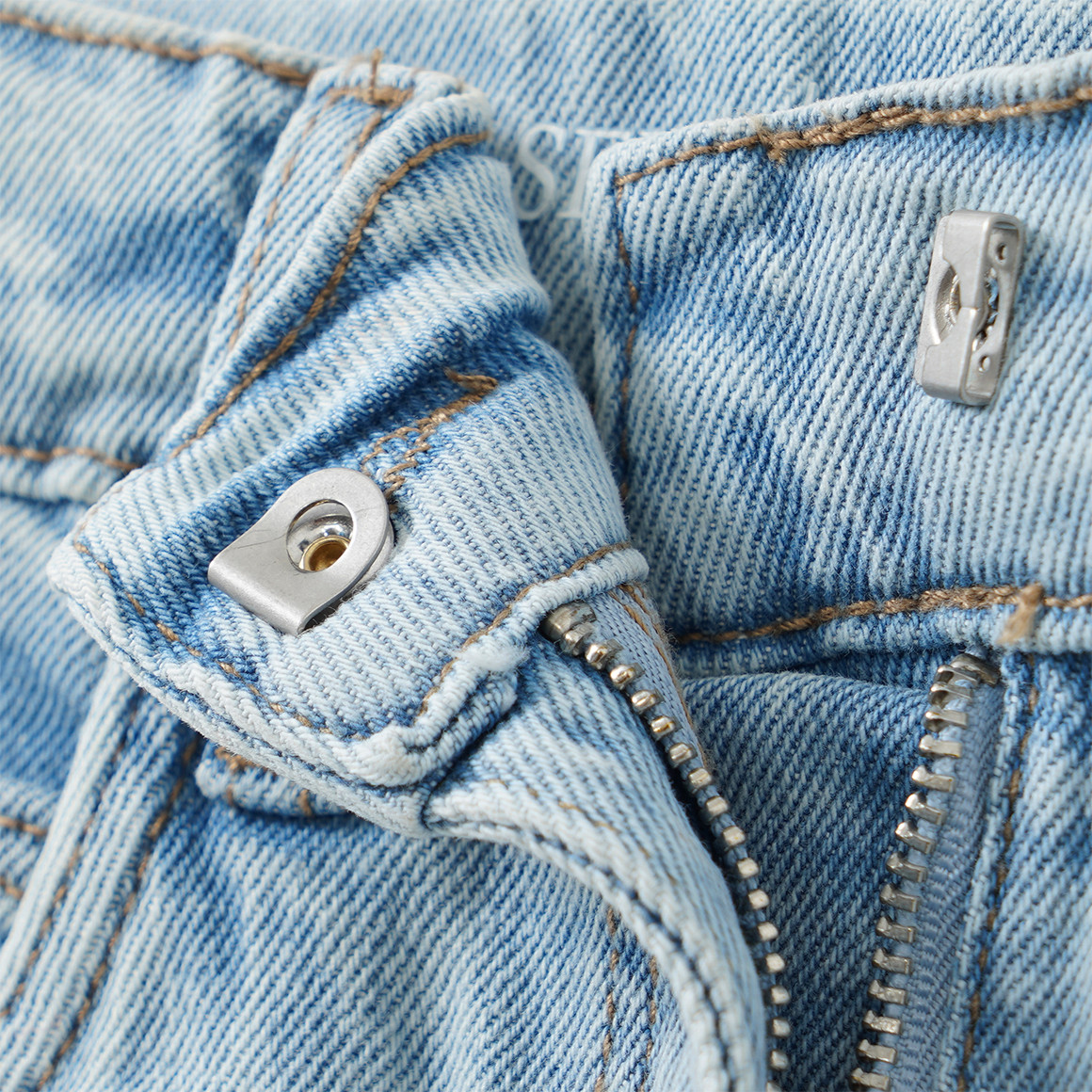 Mädchen Barrel-Jeans mit verstellbarem Bund
