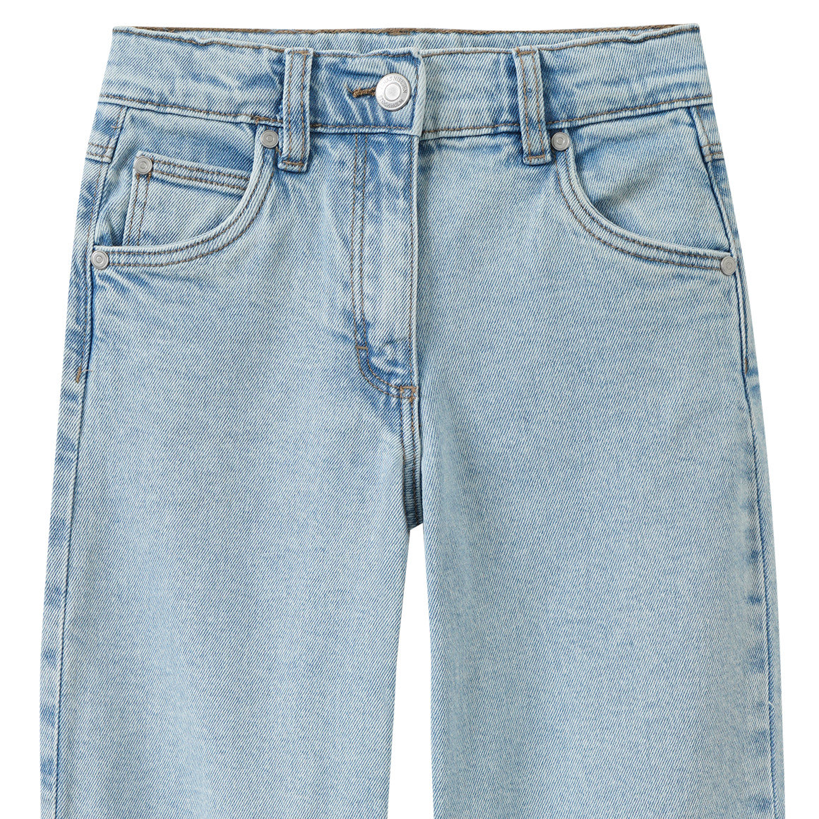 Mädchen Barrel-Jeans mit verstellbarem Bund