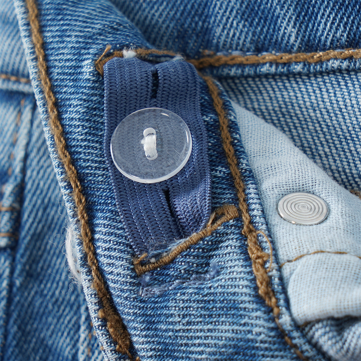 Mädchen Barrel-Jeans mit verstellbarem Bund