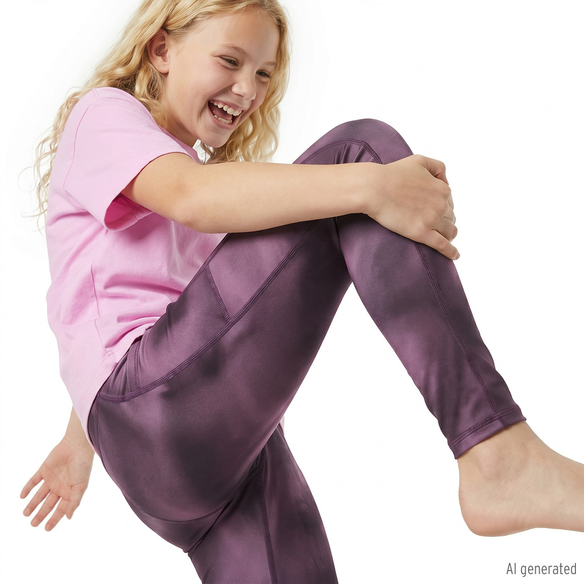 Mädchen Sport-Leggings in Batik-Optik