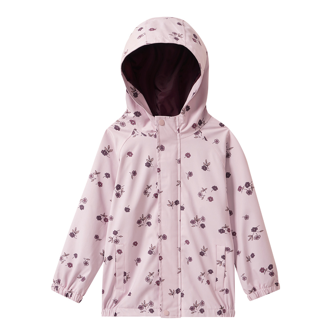 Mädchen Regenjacke mit Blümchen