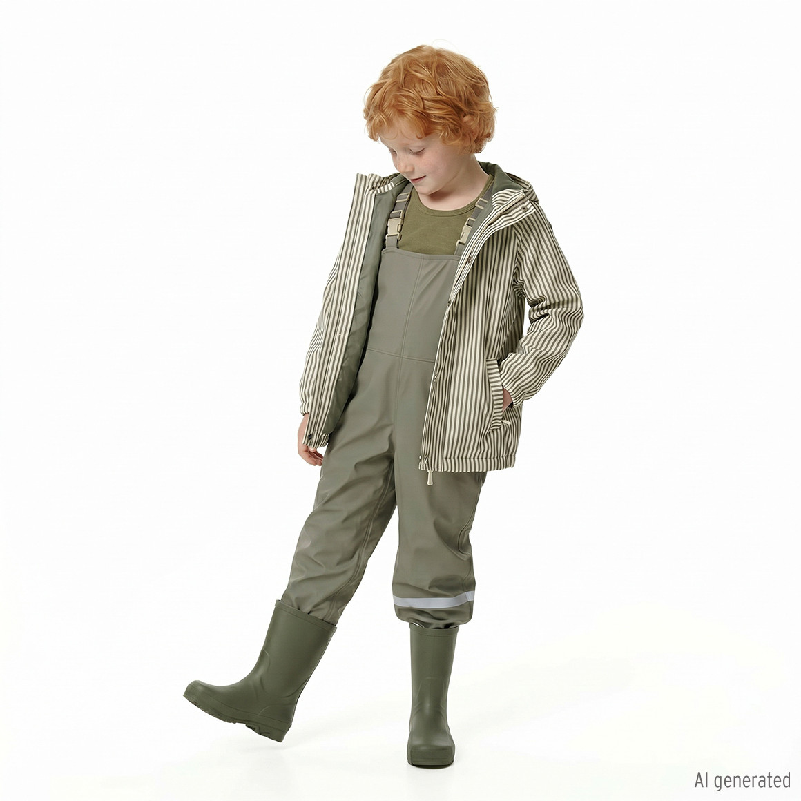 Kinder Regenhose mit Latzträgern