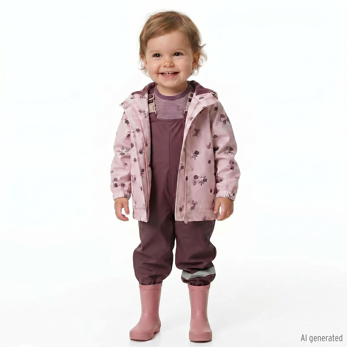 Baby Regenhose mit Latzträgern
