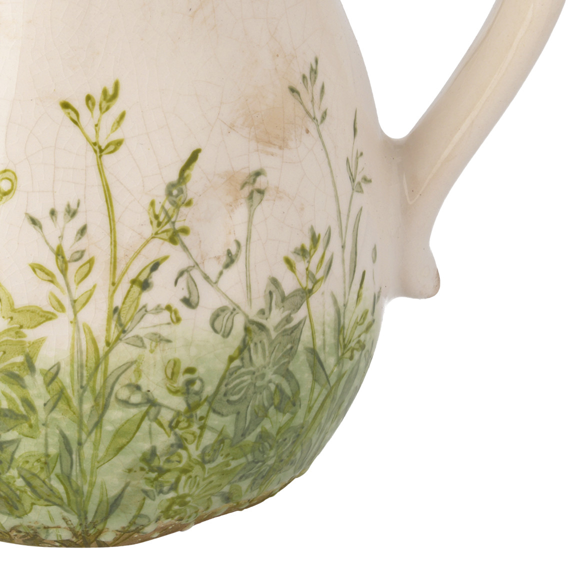 Deko-Krug mit Pflanzen-Motiv