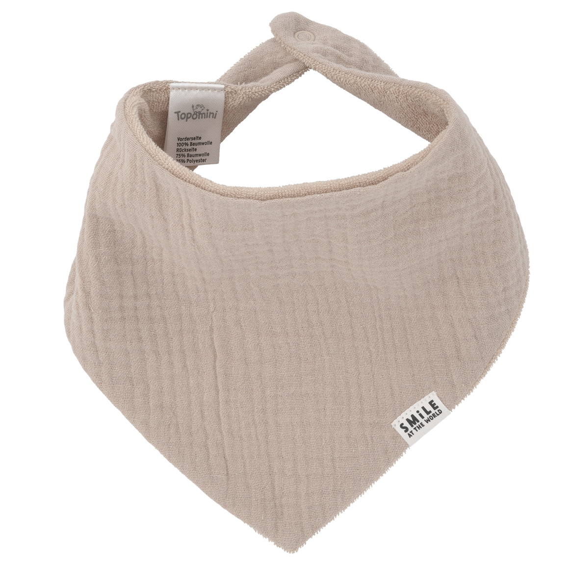 Baby Musselin-Bandana mit Frottee-Innenseite 