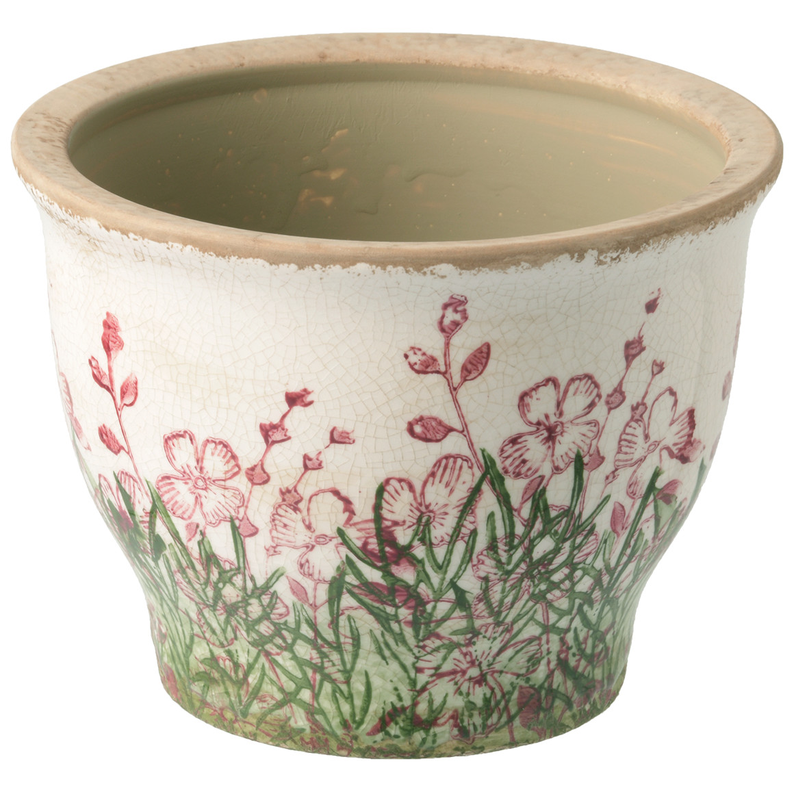 Blumentopf mit Rosmarin-Motiv