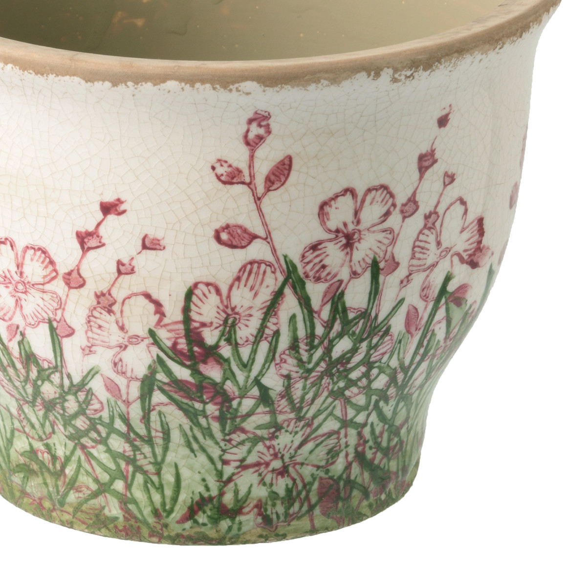 Blumentopf mit Rosmarin-Motiv