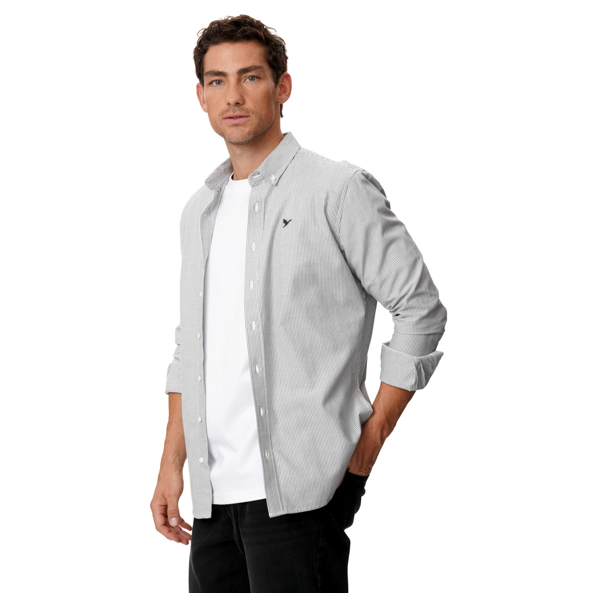 Herren Hemd mit Button-down-Kragen