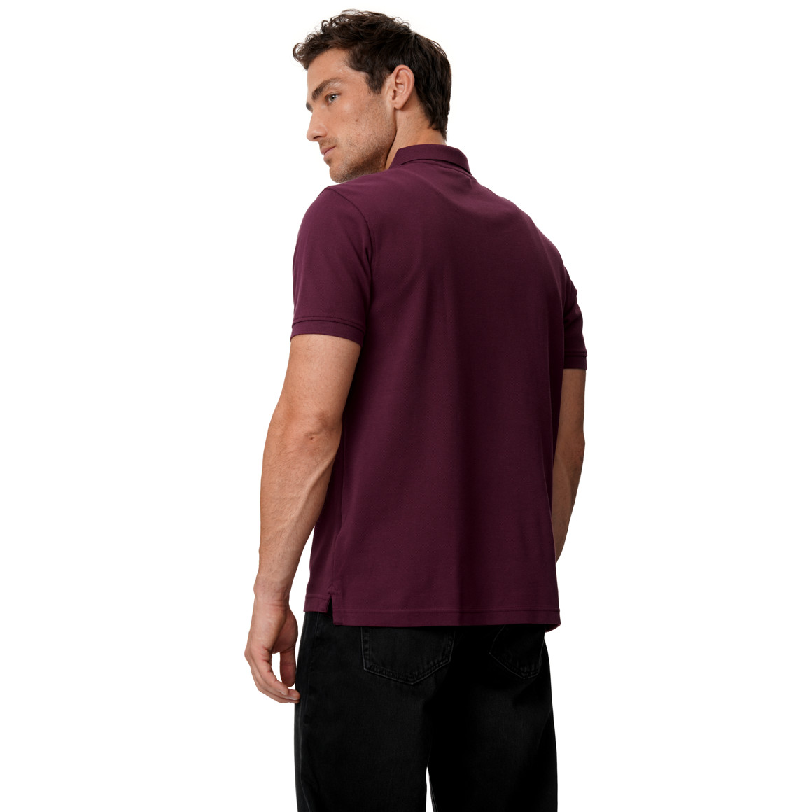 Herren Poloshirt unifarben