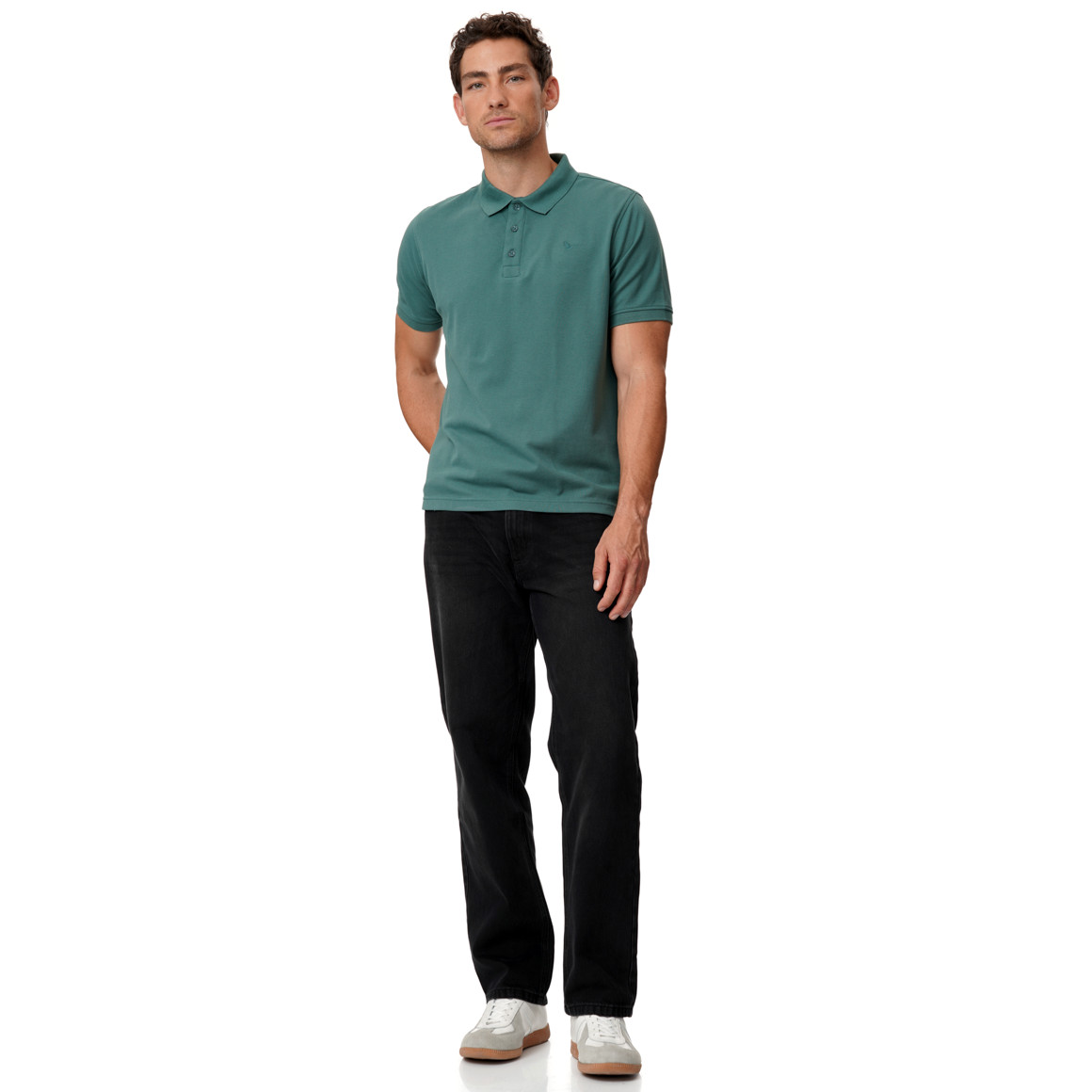 Herren Poloshirt unifarben