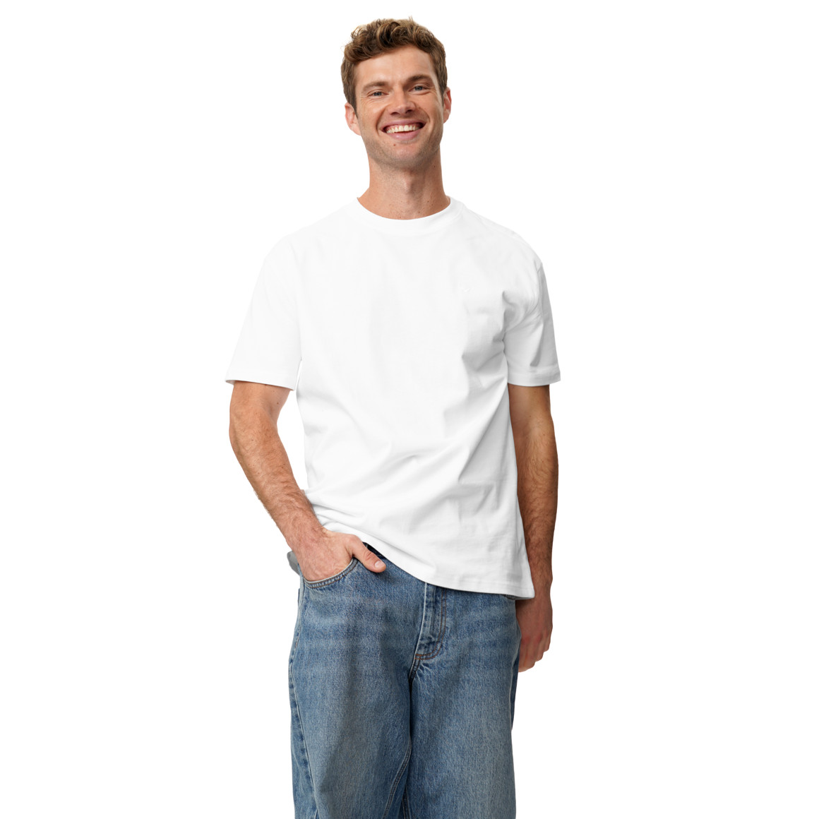 Herren T-Shirt unifarben