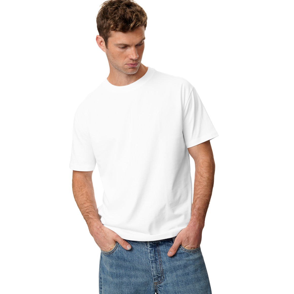 Herren T-Shirt unifarben