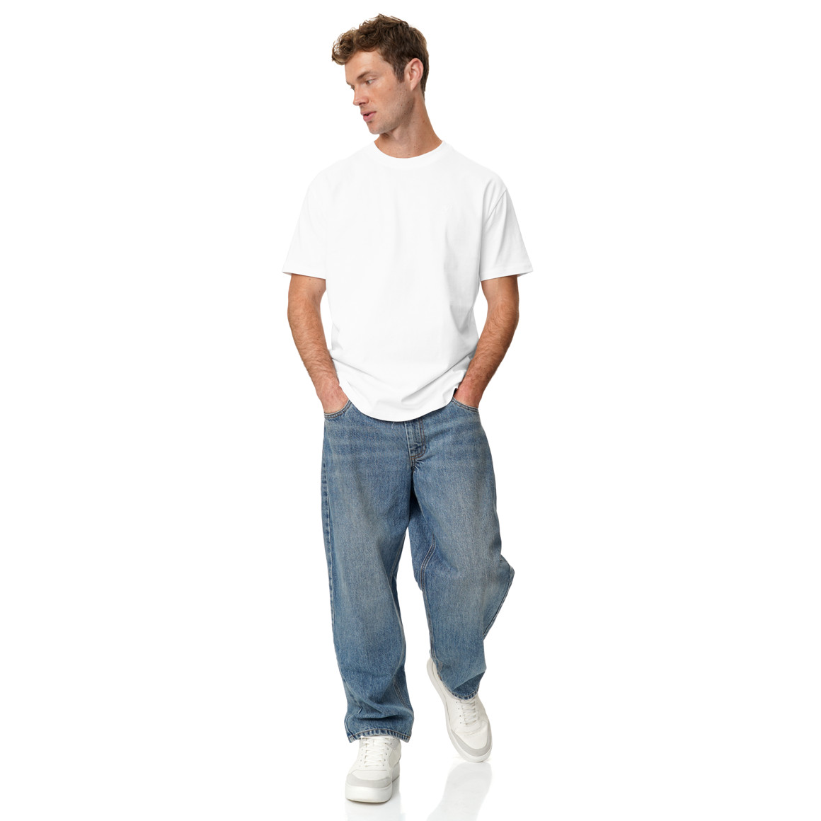 Herren T-Shirt unifarben