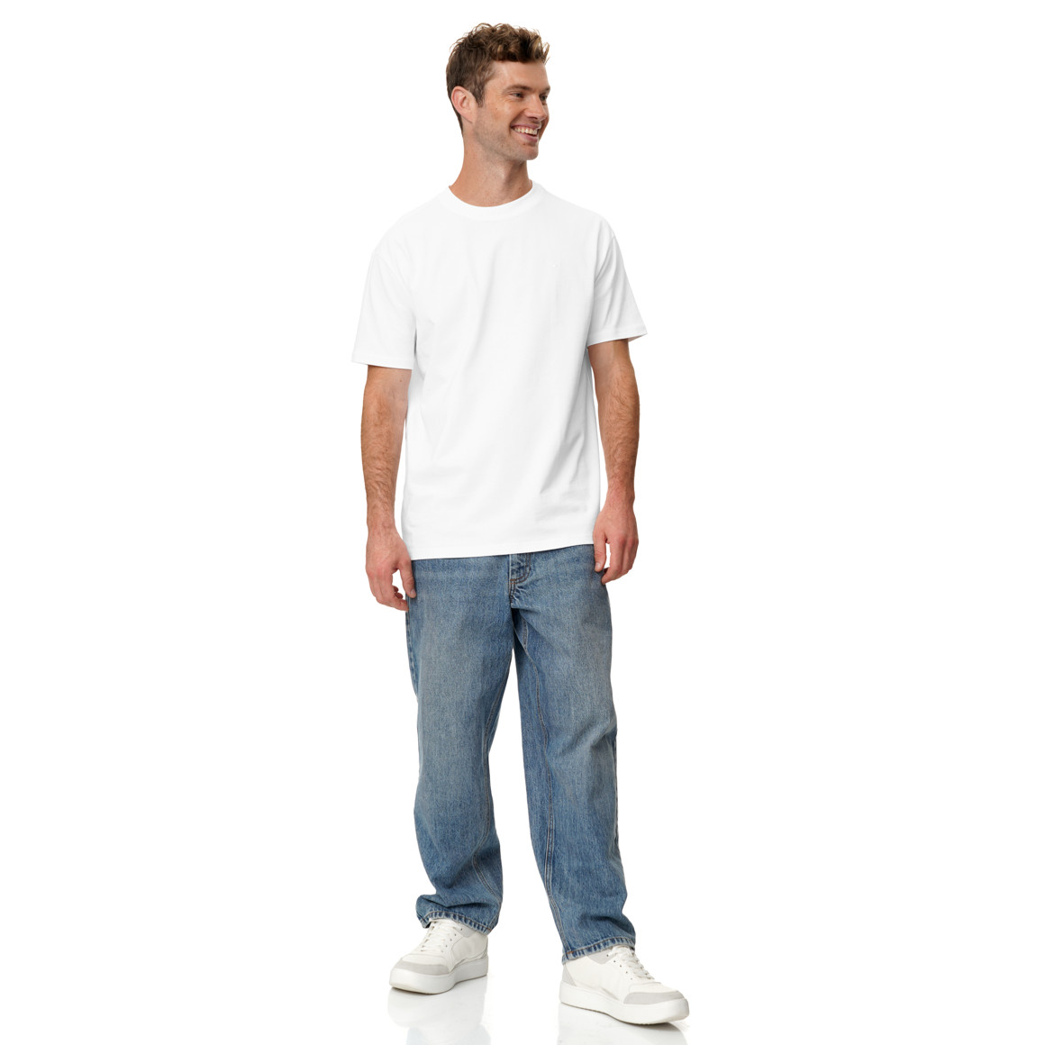 Herren T-Shirt unifarben