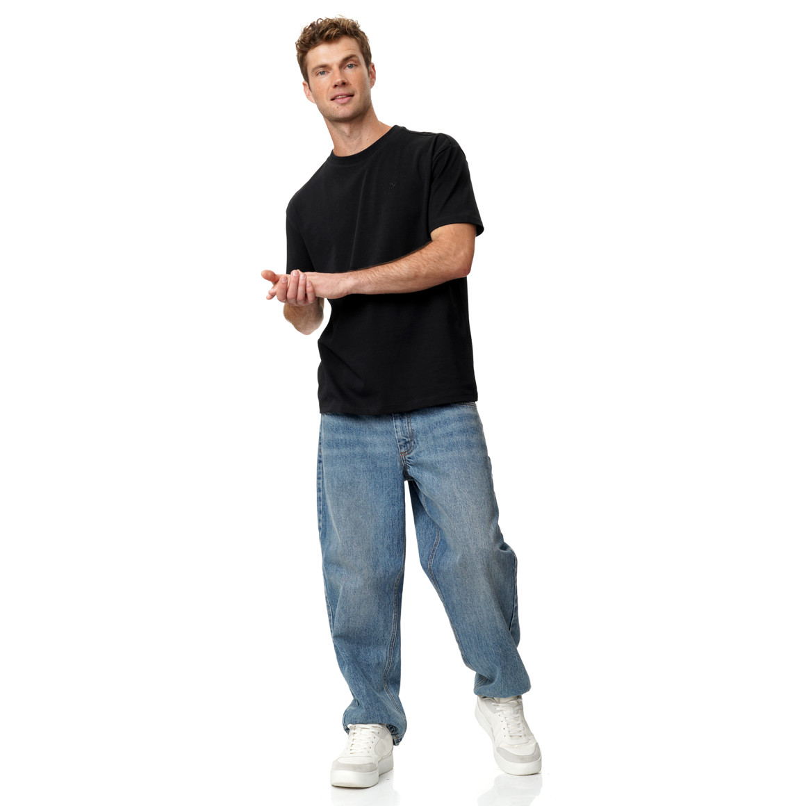 Herren T-Shirt unifarben