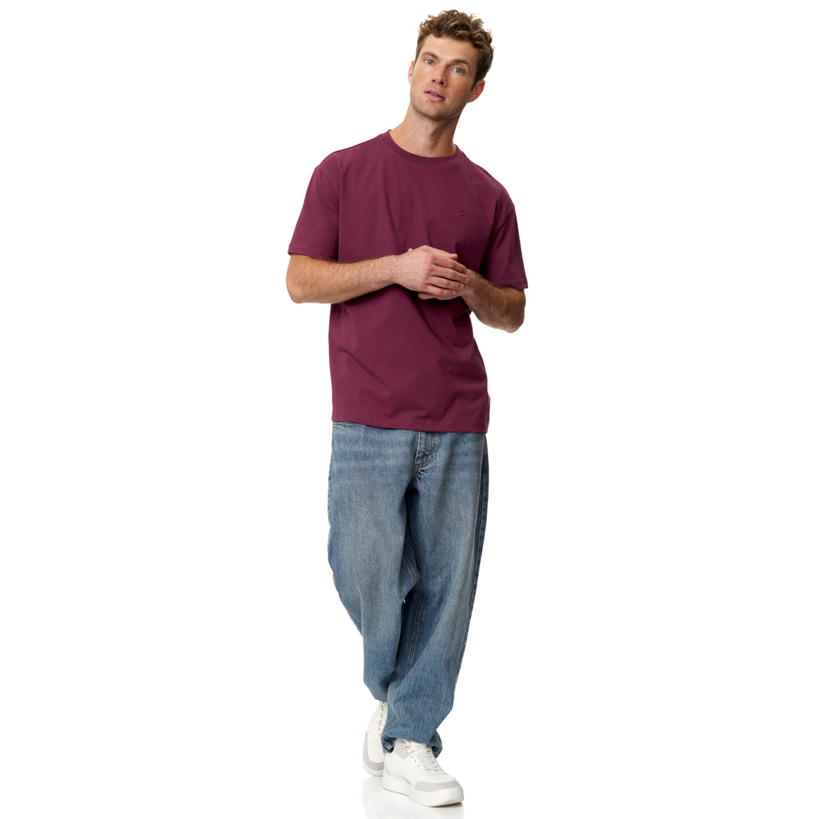 Herren T-Shirt unifarben