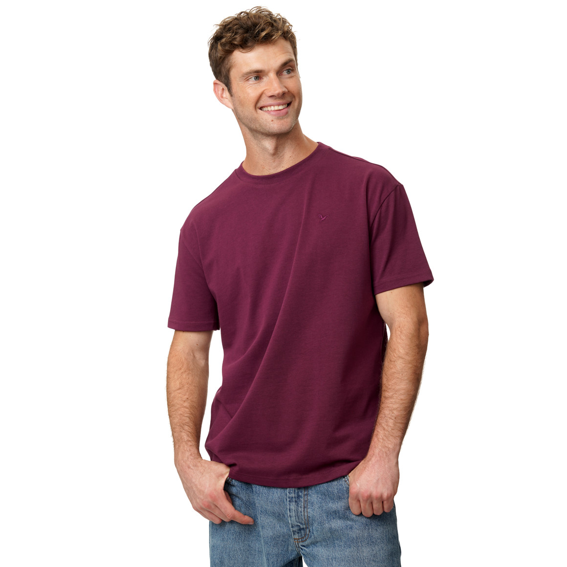 Herren T-Shirt unifarben