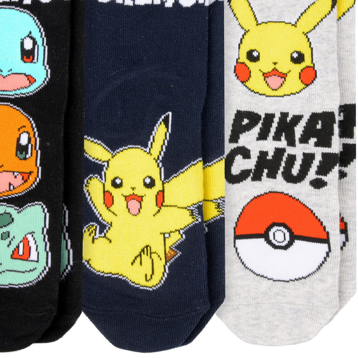 3 Paar Pokémon Socken im Set