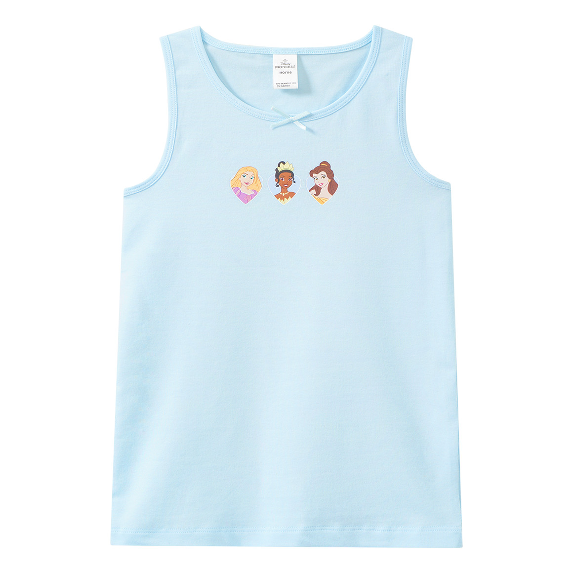 2 Disney Princess-onderhemden met prints