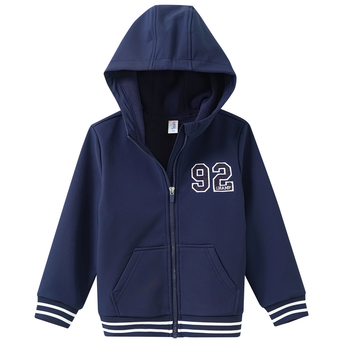 Jungen Softshelljacke im College-Look