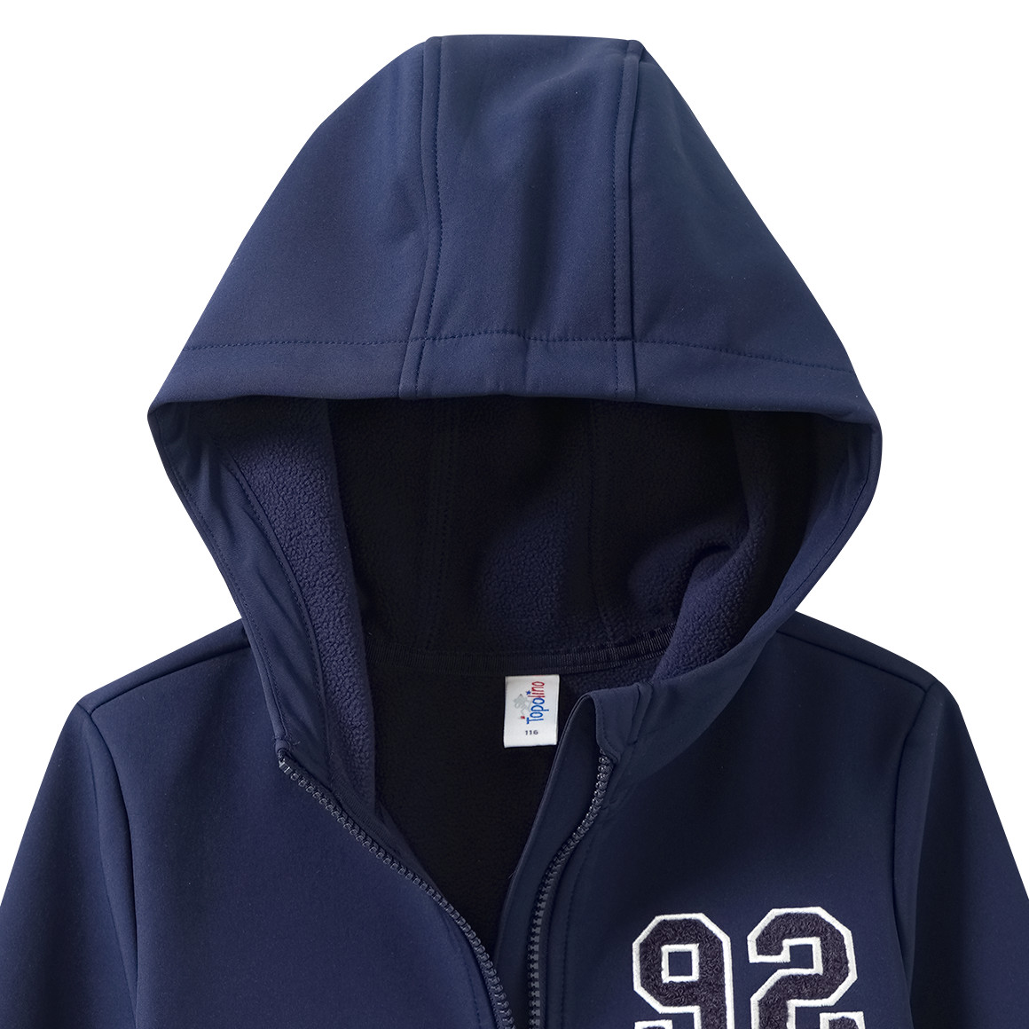 Jungen Softshelljacke im College-Look