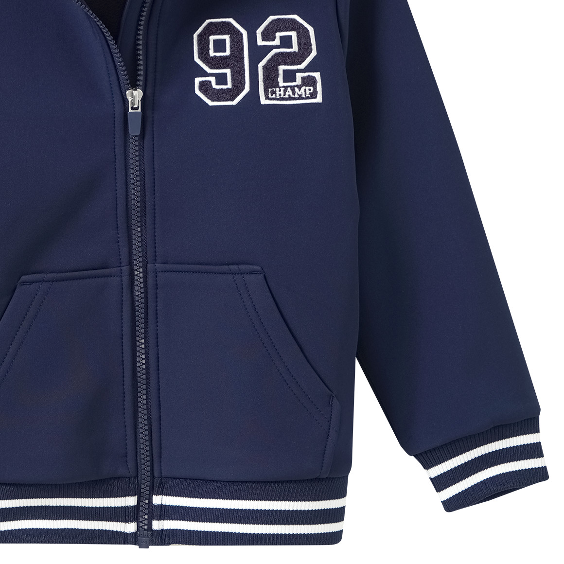 Jungen Softshelljacke im College-Look