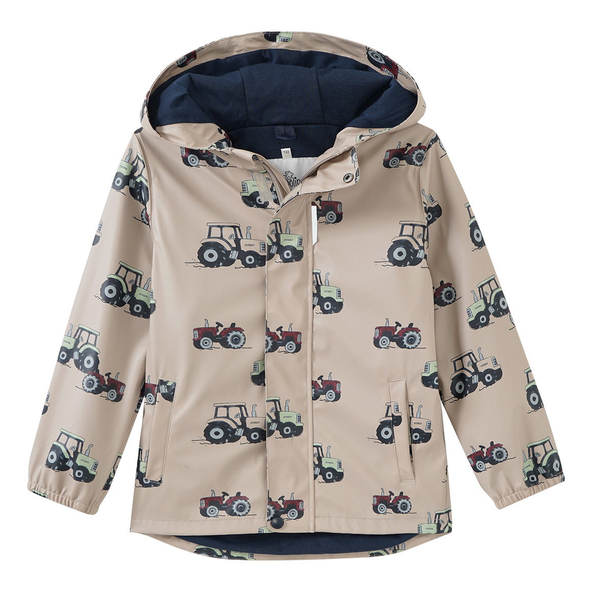 Jungen Regenjacke mit Traktor-Allover