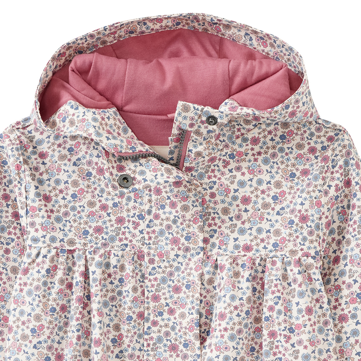 Mädchen Regenjacke im Millefleur-Design