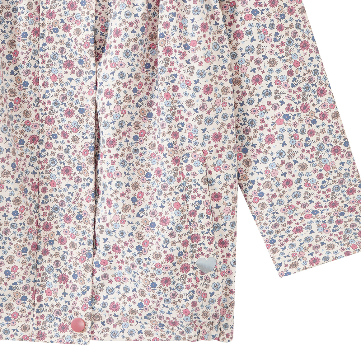 Mädchen Regenjacke im Millefleur-Design