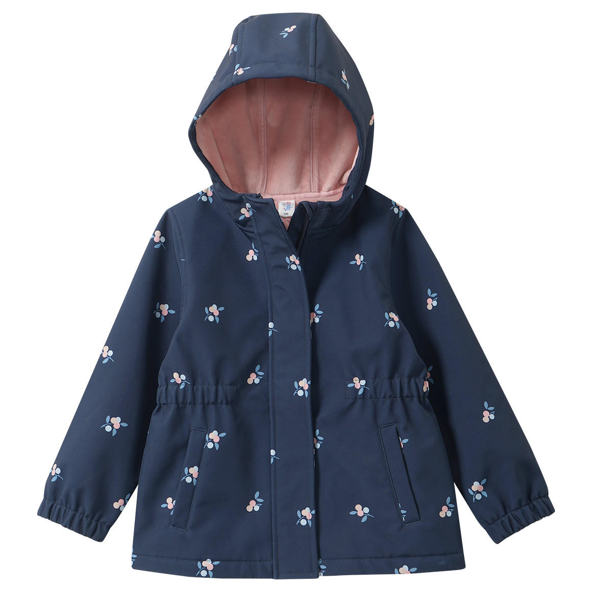 Mädchen Softshellmantel mit Blumen