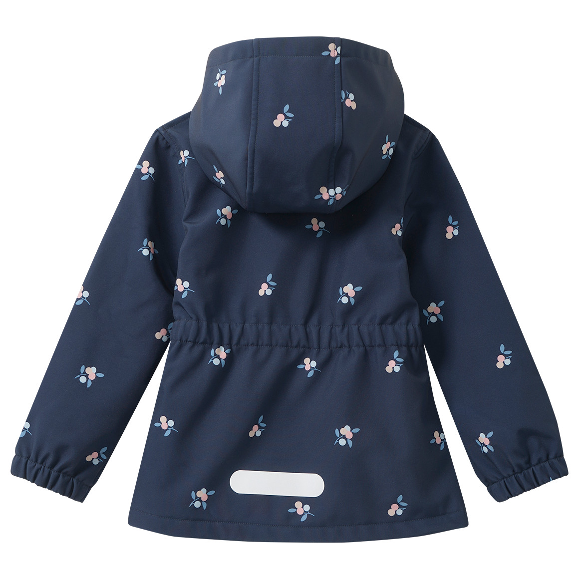 Mädchen Softshellmantel mit Blumen