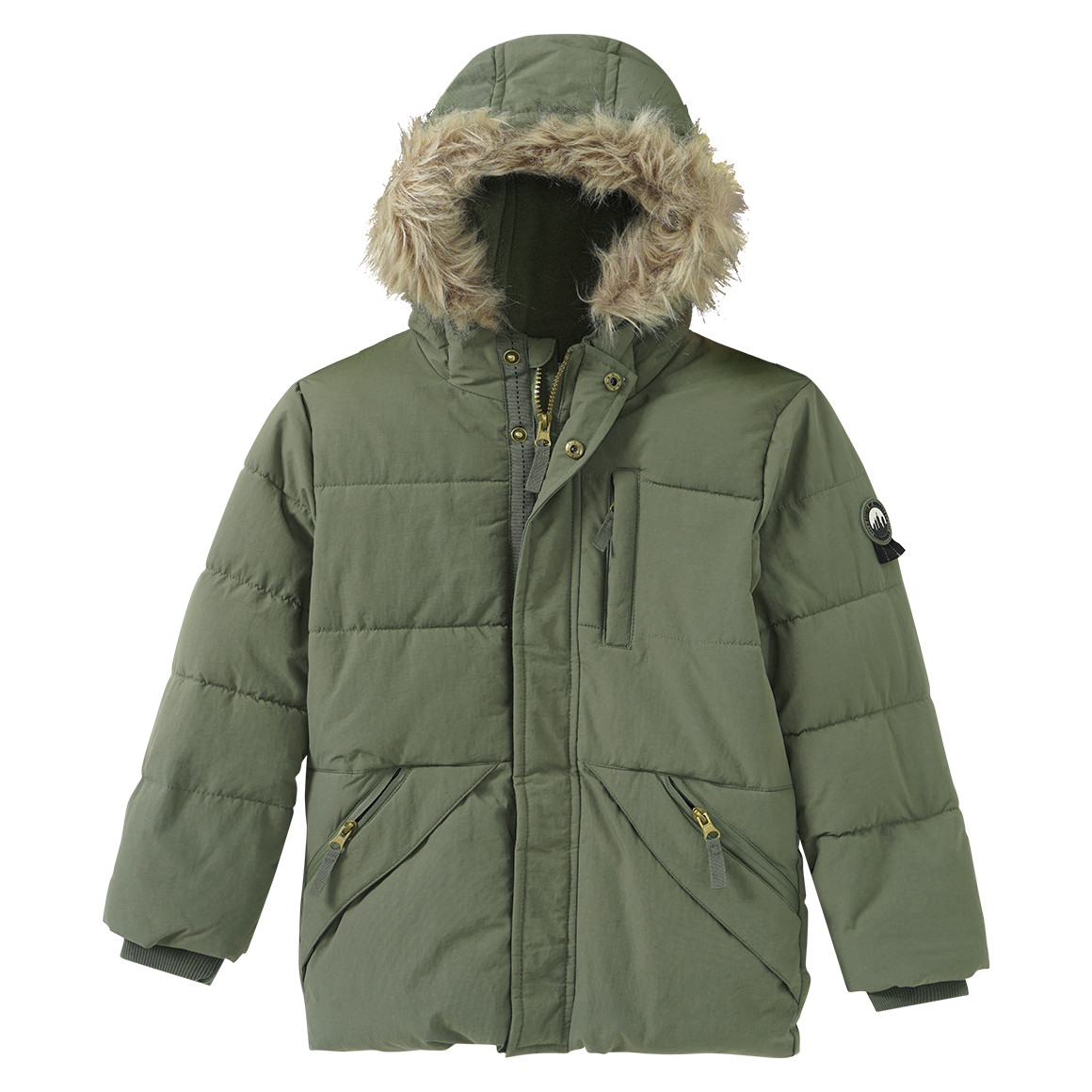 Winterjas voor jongens met capuchon