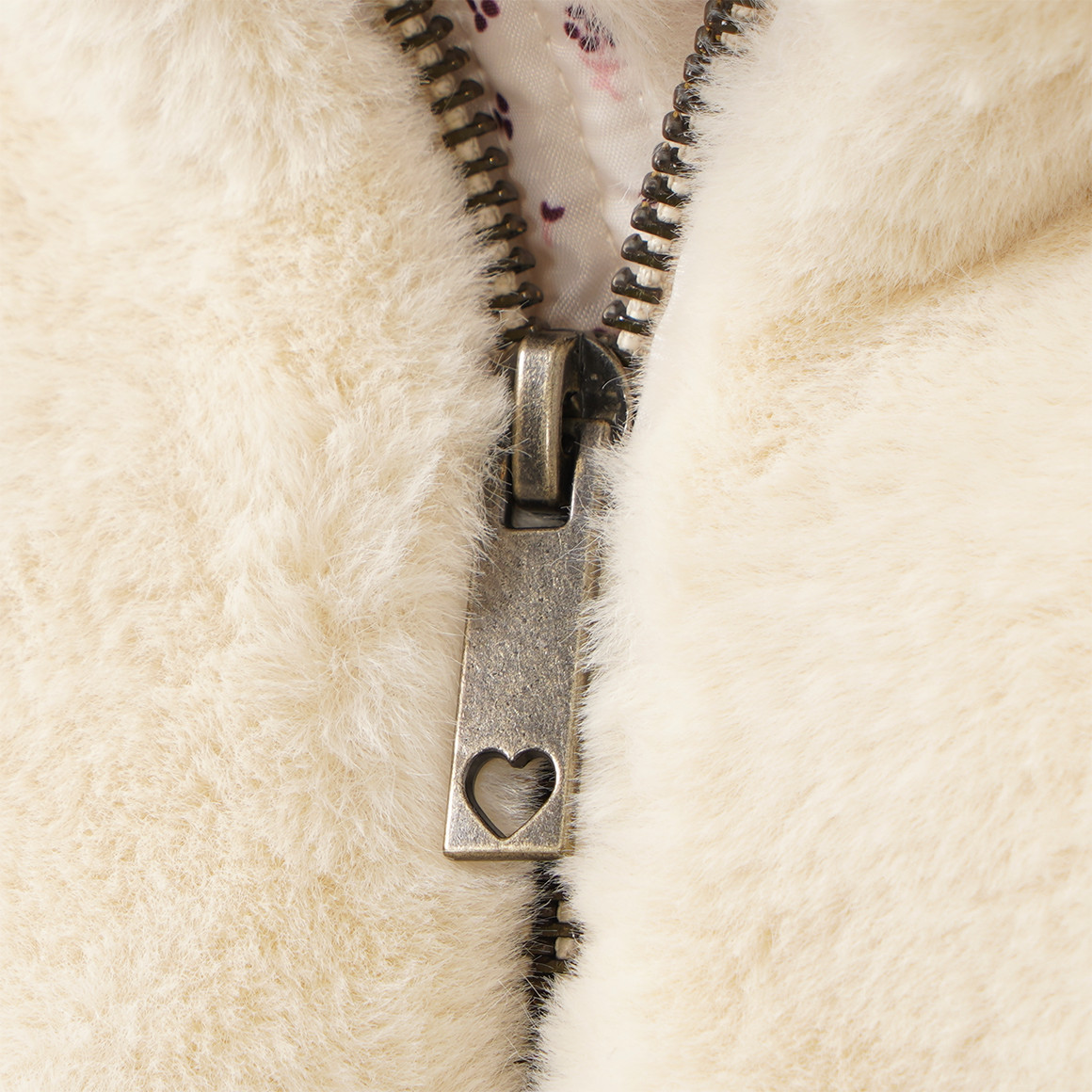 Mädchen Jacke  mit Fellimitat
