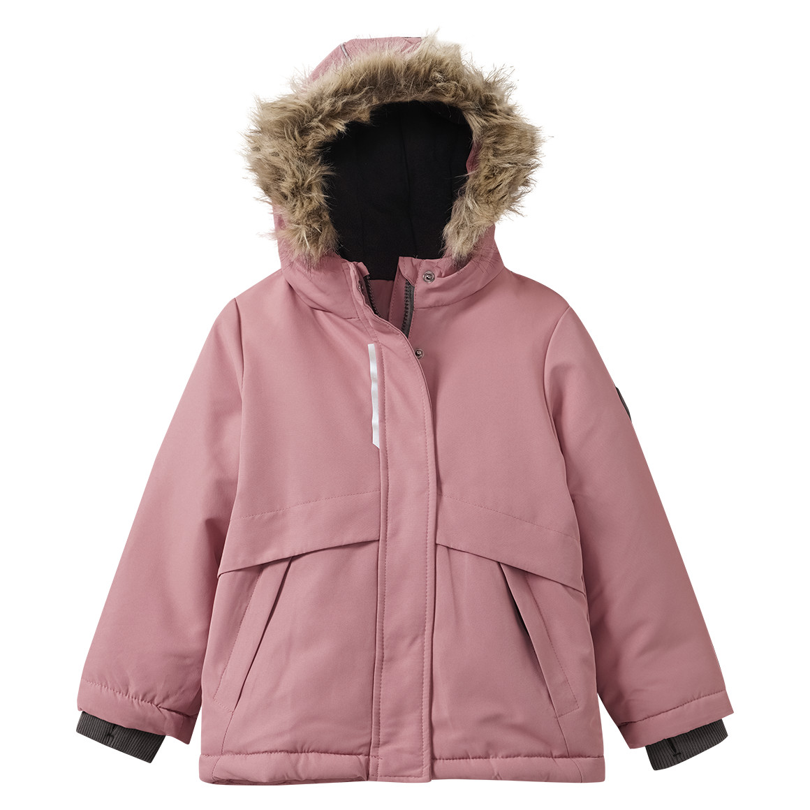 Mädchen Parka mit Fellimitat