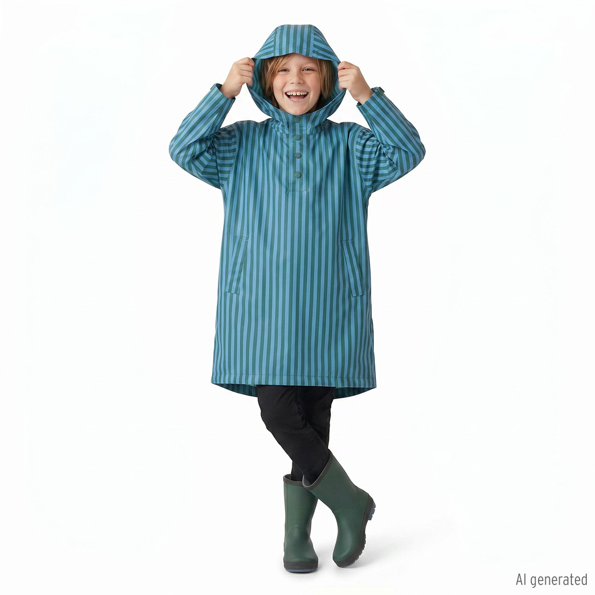 Kinder Regenponcho in leichter Qualität