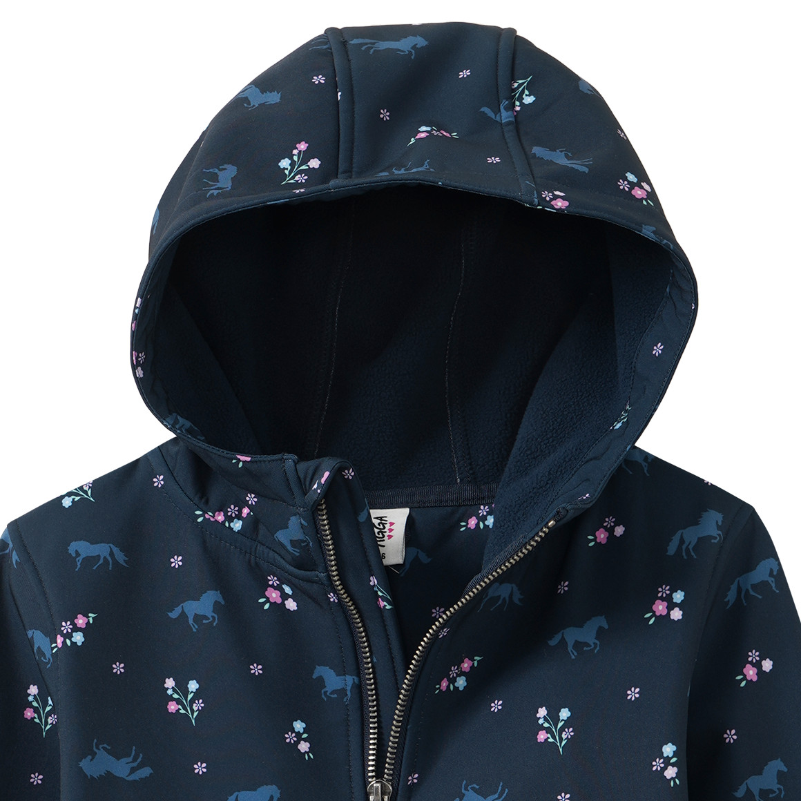 Mädchen Softshellmantel mit Allover-Print