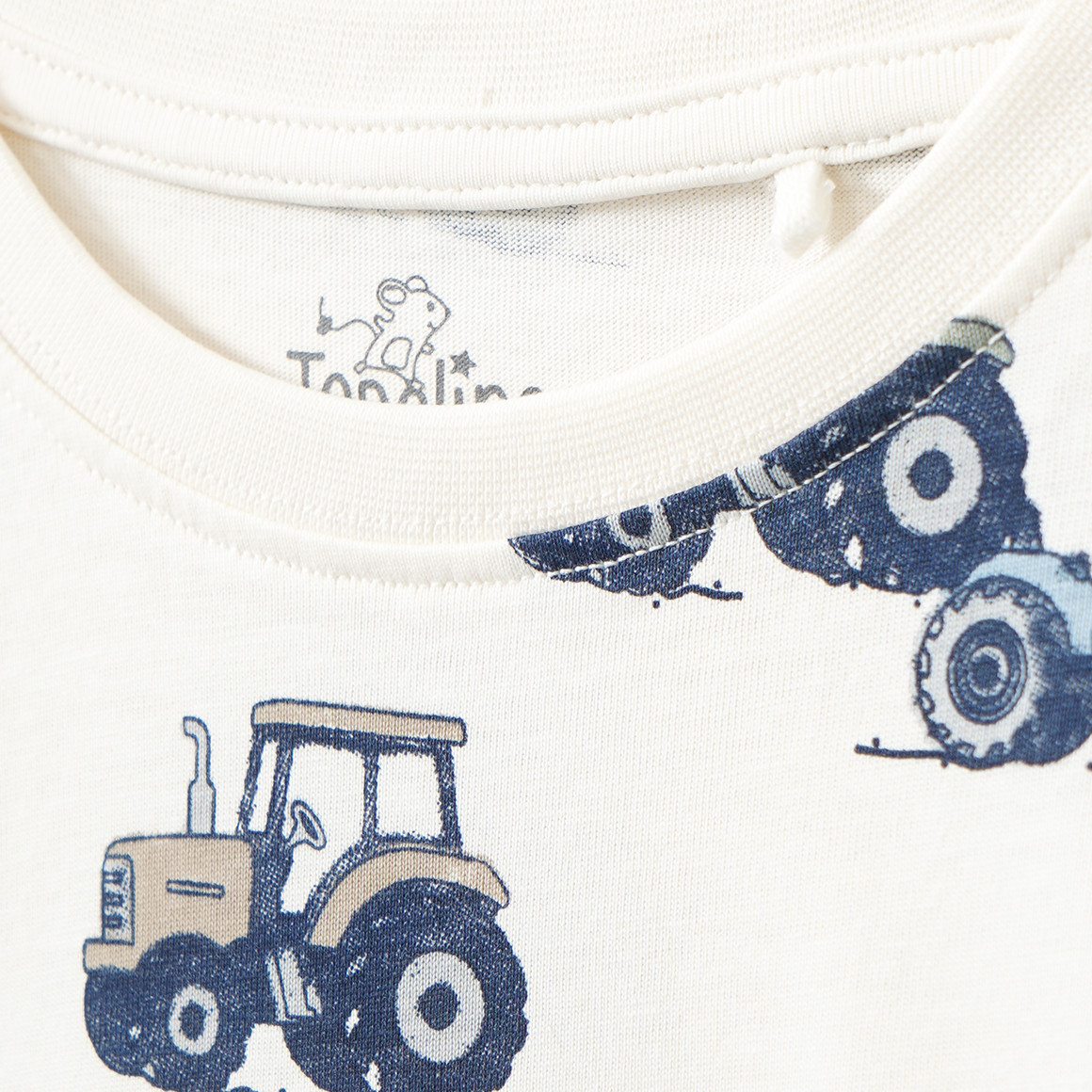 Jungen Langarmshirt mit Trecker-Motiven