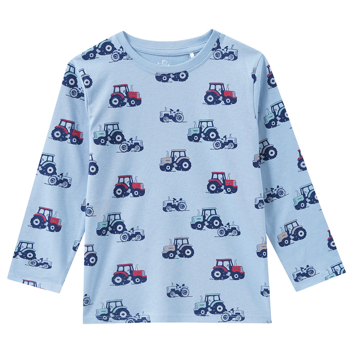 Jungen Langarmshirt mit Trecker-Motiven