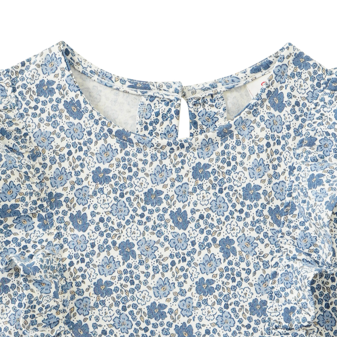 Mädchen Kleid mit Millefleur-Muster