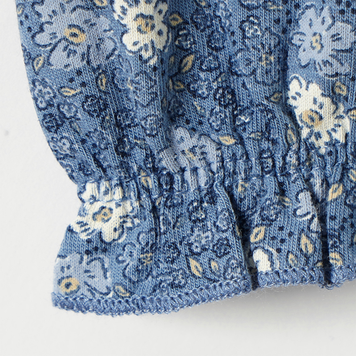 Mädchen Kleid mit Millefleur-Muster