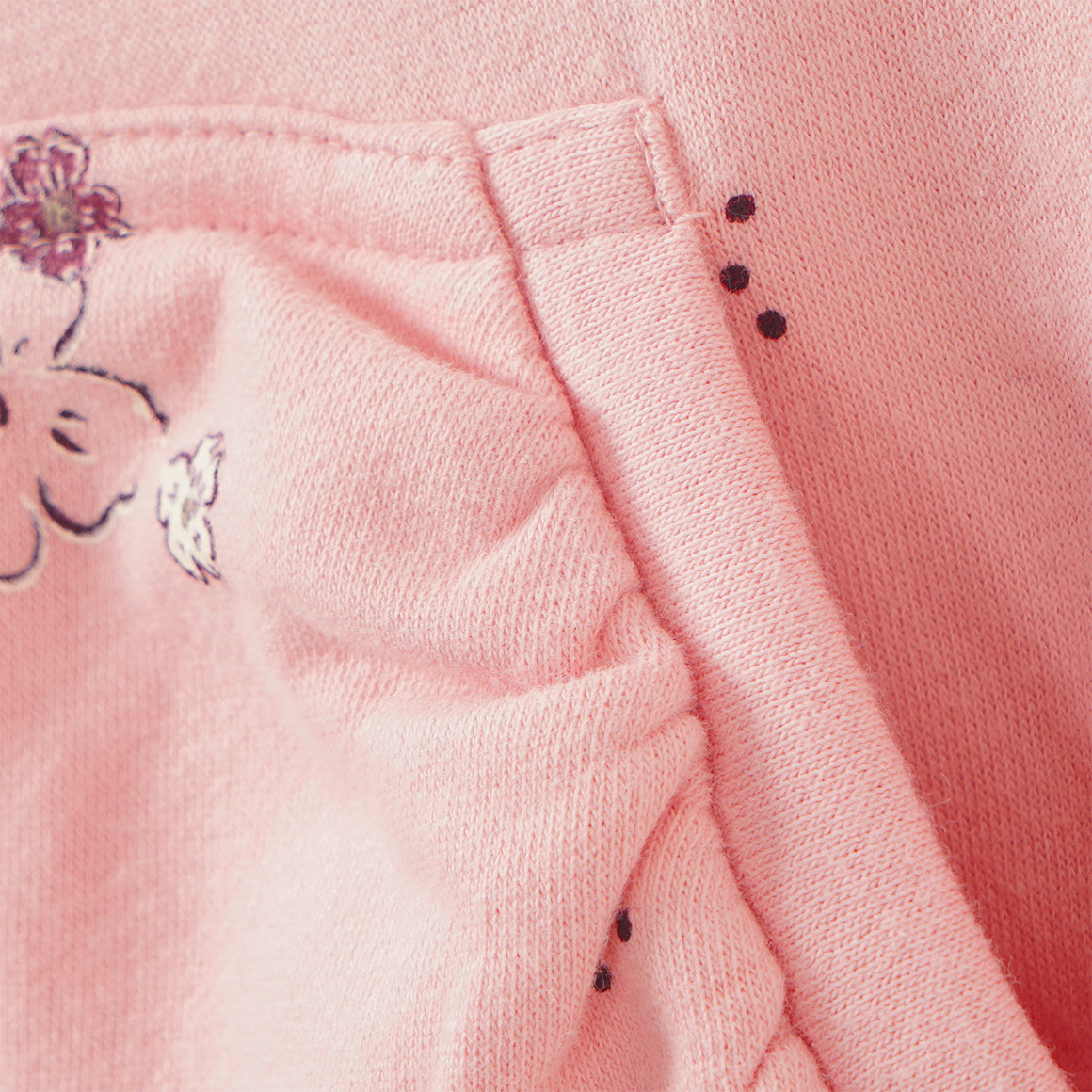 Mädchen Sweatjacke mit Blumen-Print
