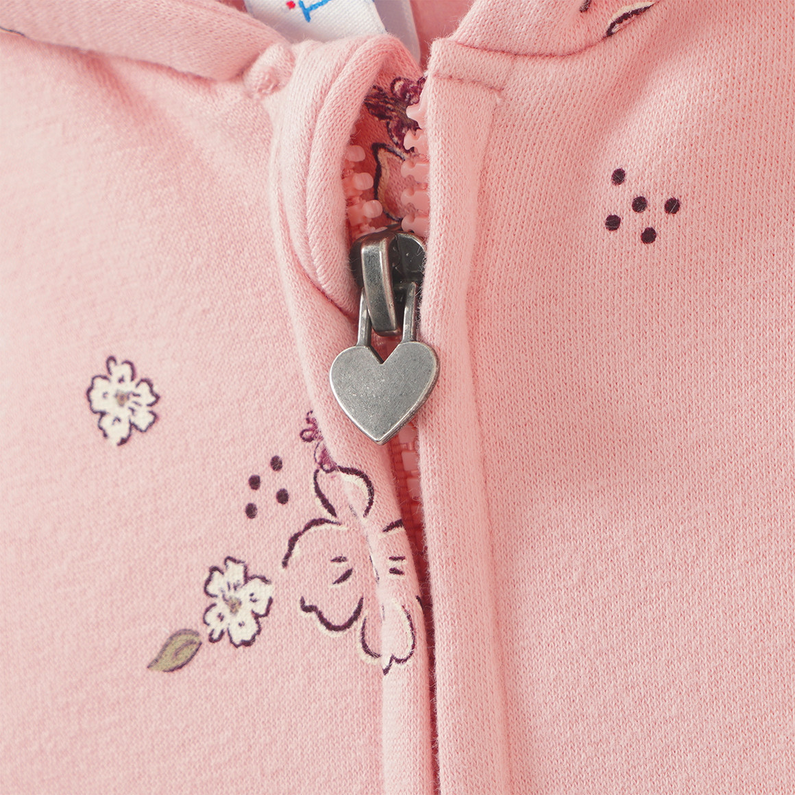 Mädchen Sweatjacke mit Blumen-Print